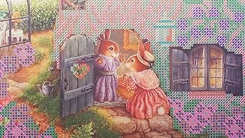 Morning in the garden ビーズ刺繍の絵です backend=imagemagick;version=1;